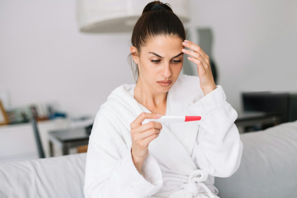 woman worried about pregnancy